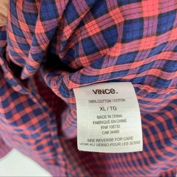 Vince plaid button down - Picture 5 of 9